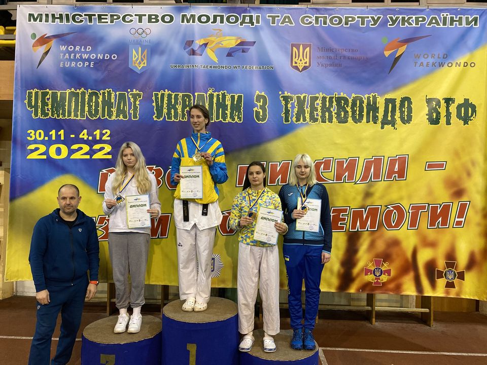 Дніпровські спортсмени – переможці та призери Чемпіонату України з тхеквондо ВТФ
