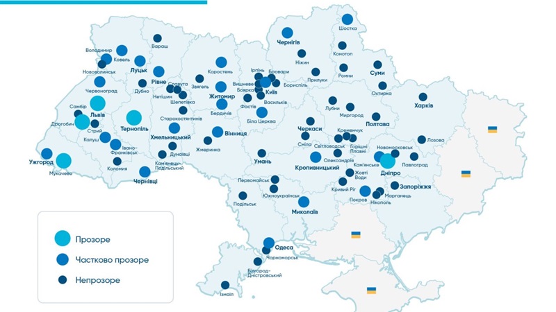 Дніпро — перший за рівнем прозорості. Результати дослідження «Трансперенсі Інтернешнл Україна»