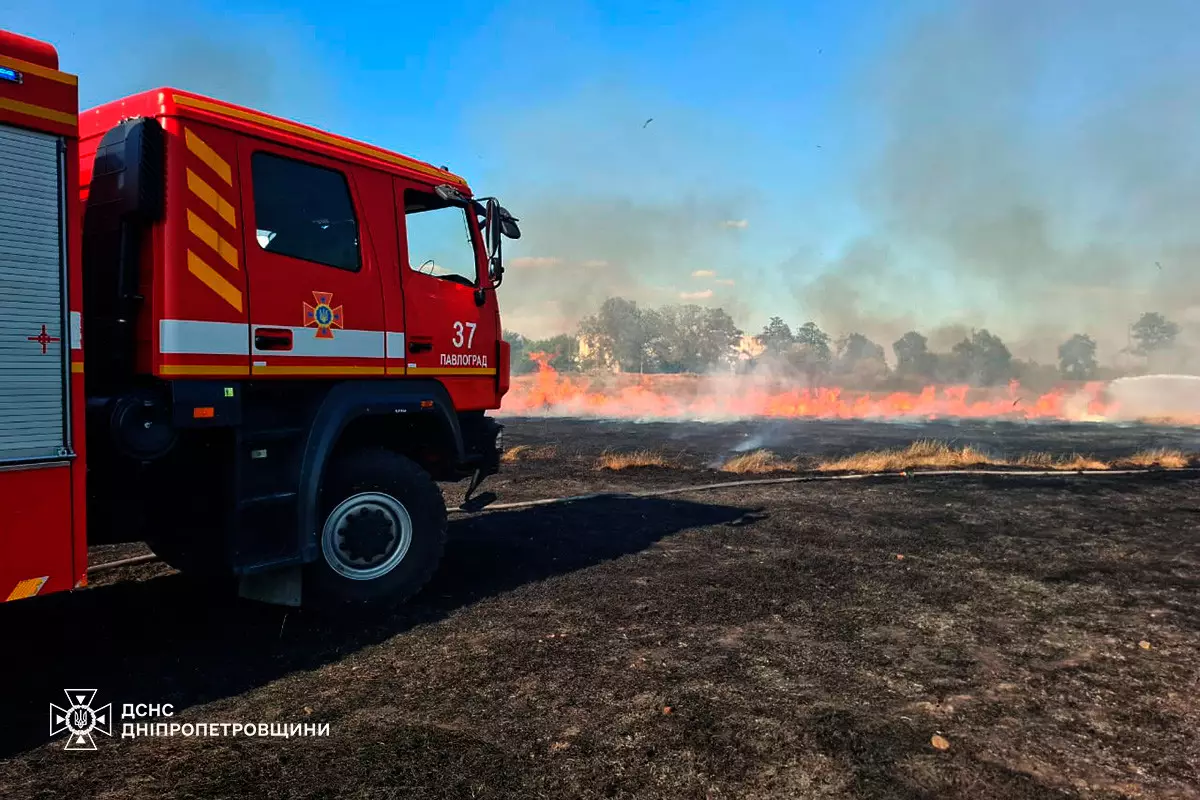 79 пожеж в екосистемах Дніпропетровщини сталося минулої доби