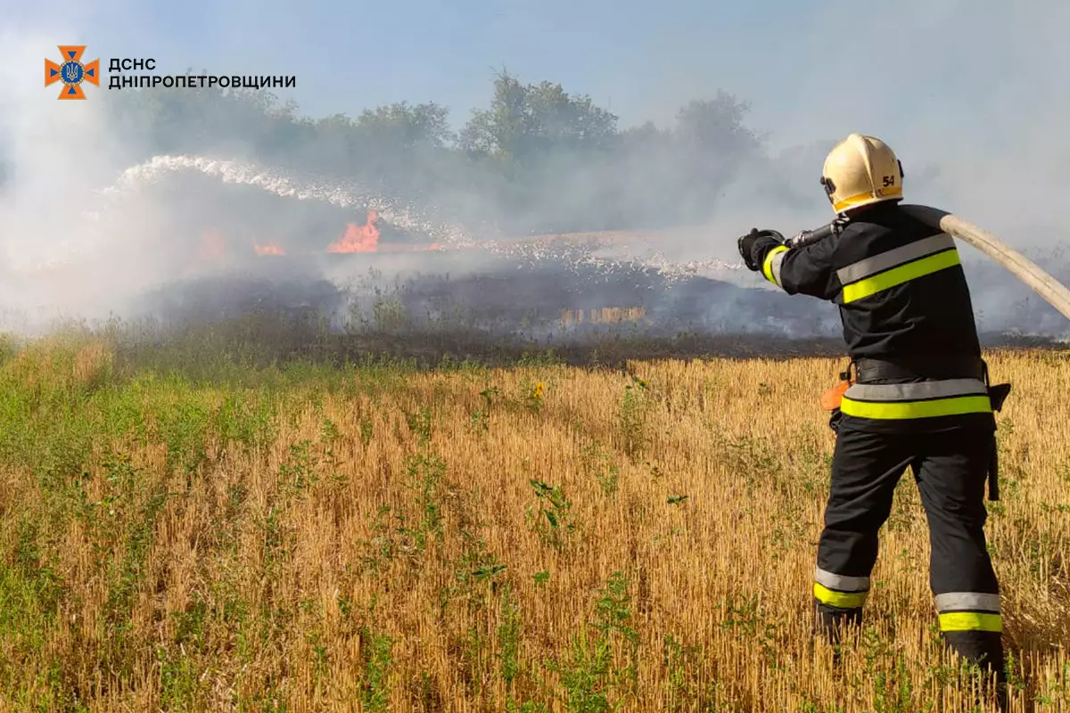 Вогнеборці Дніпропетровщини протягом доби ліквідували 75 пожеж в екосистемах