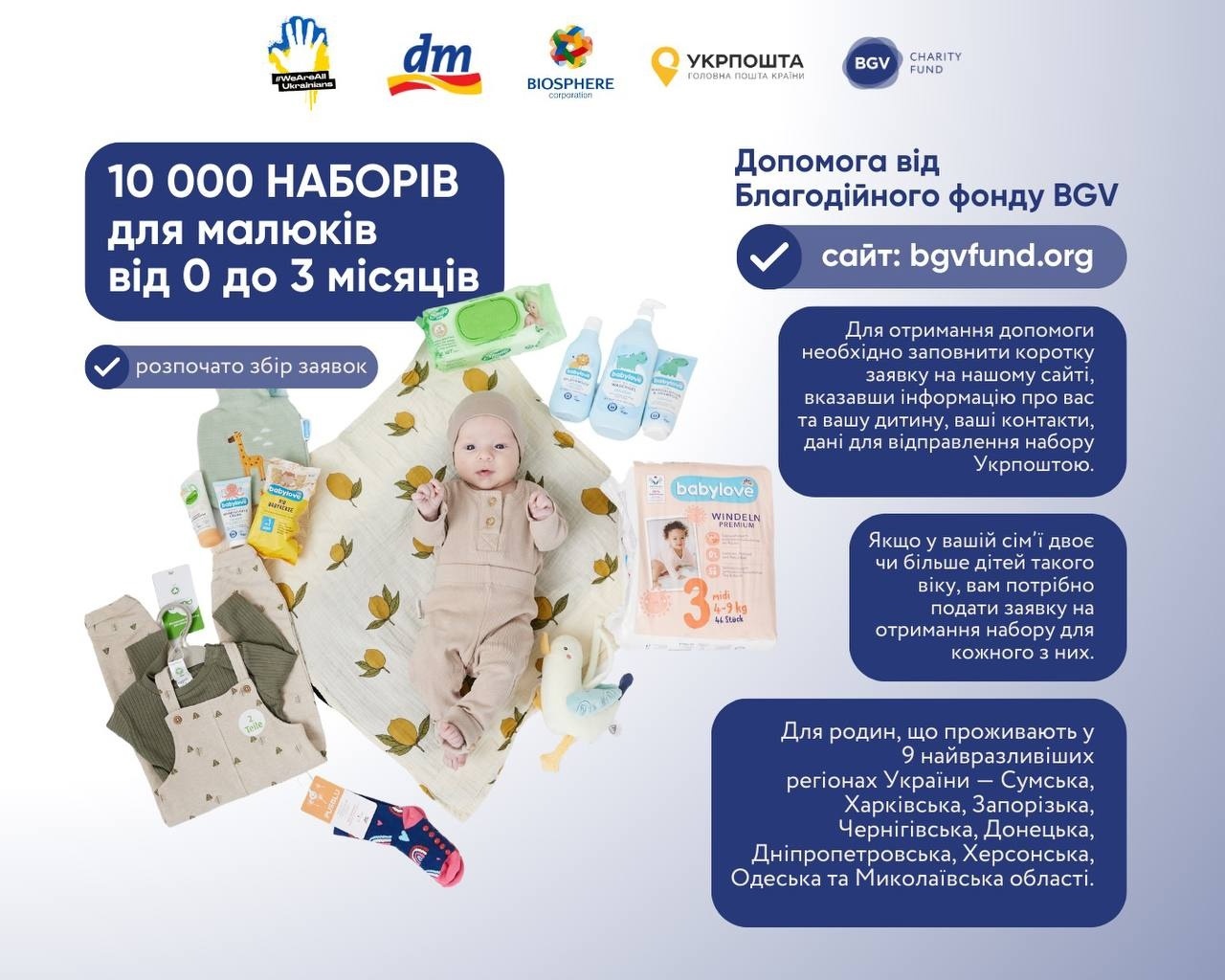 У Дніпрі підтримують родини з немовлятами: стартує видача благодійних бейбі-боксів
