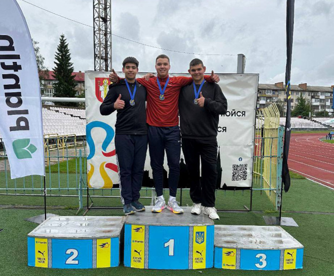 Дніпропетровська область — срібний призер Чемпіонату України з легкої атлетики серед юнаків