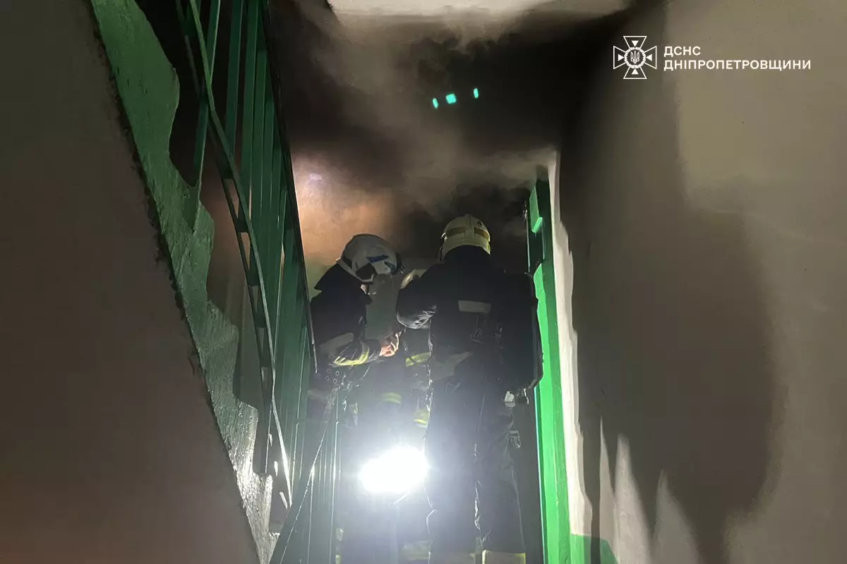 На Великій Діївській у Дніпрі загорілася квартира 31.10.2025