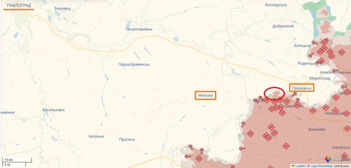 Котлине: рф хоче прорватися до траси Павлоград-Покровськ і охопити Покровськ 13.10.2025