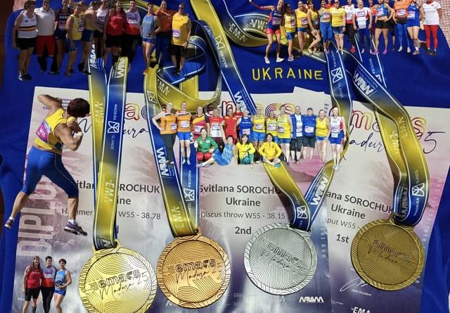 Чемпіонат Європи з легкої атлетики серед ветеранів: дніпряни - призери 20.10.2025