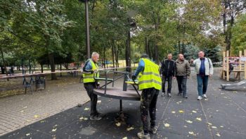 Сквер Героїв: за дорученням Бориса Філатова ремонт дитячого та інклюзивного майданчиків у Дніпрі 2.10.2025
