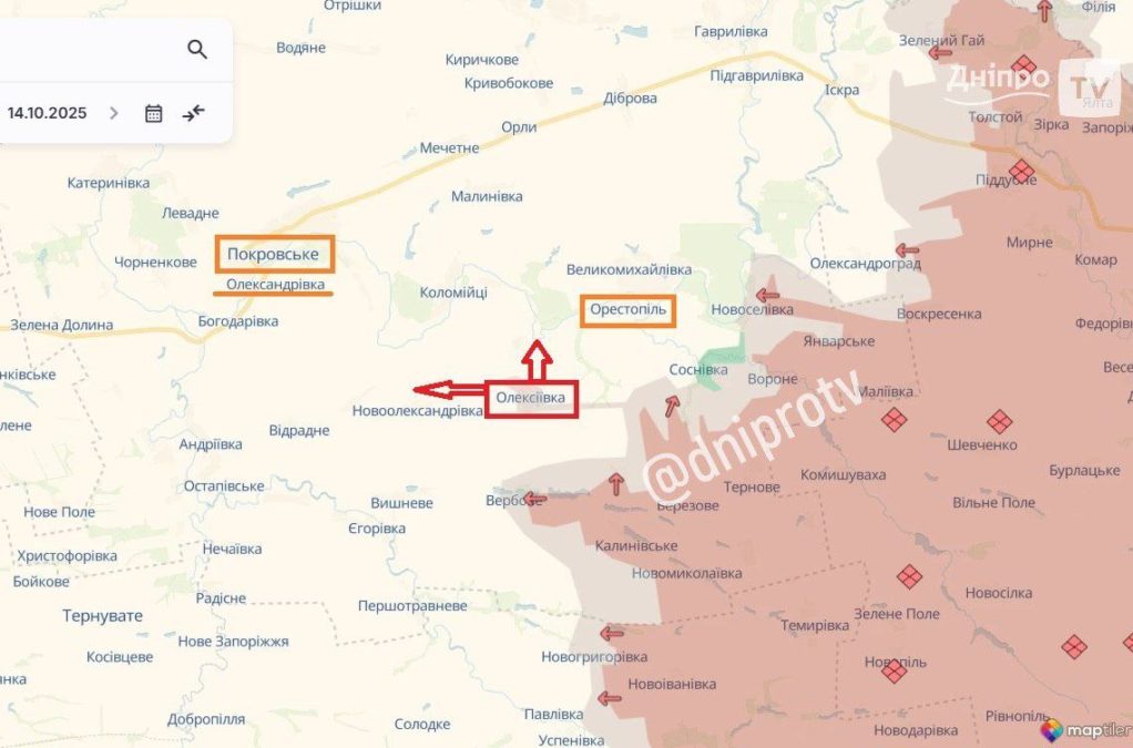 Покровське на Дніпропетровщині: ворог стрімко наближається - окупував Олексіївку - 15.10.2025
