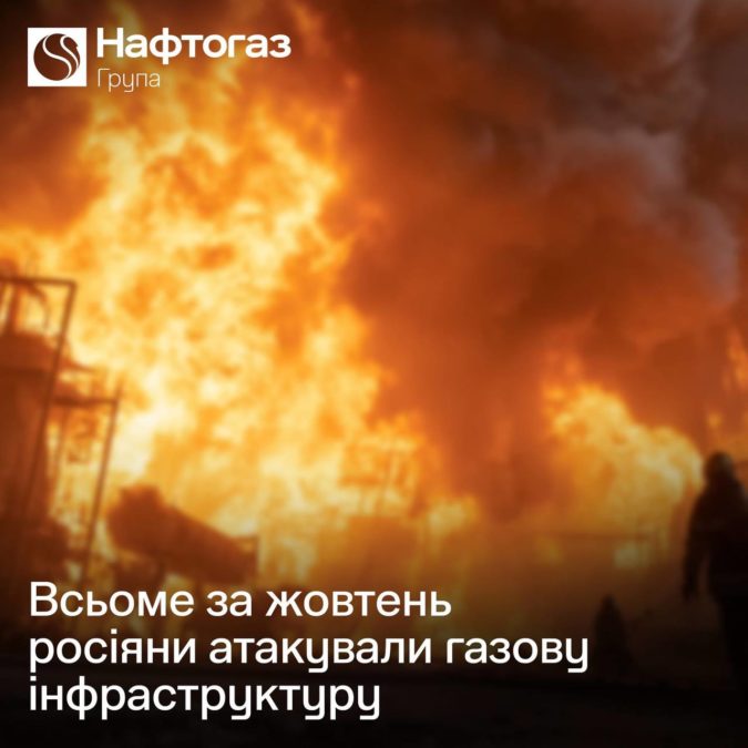 росія всьоме за жовтень атакувала газову інфраструктуру України - 28.10.2025