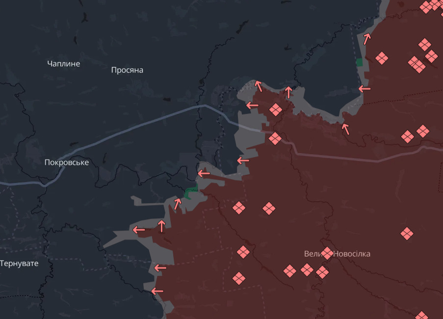 Просування росіян на фронті - 20.10.2025
