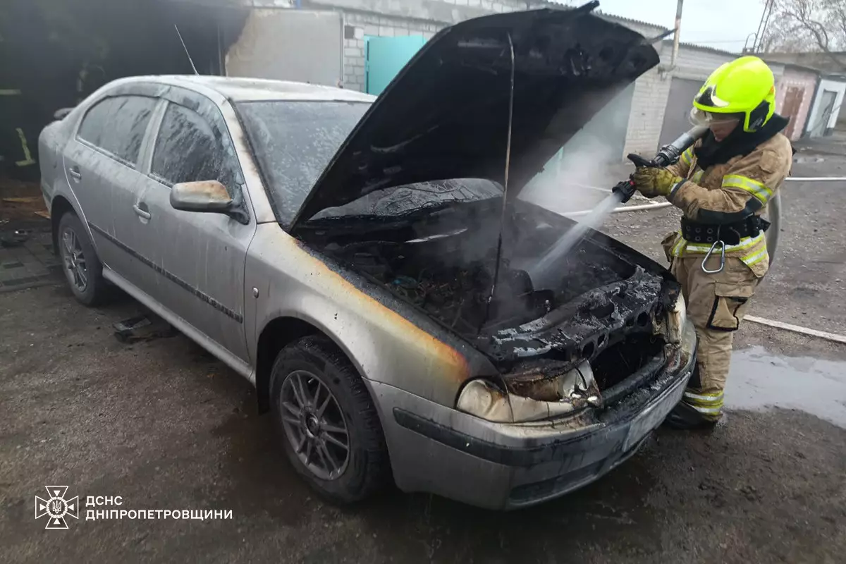 Дніпровський район: внаслідок займання в гаражі постраждав чоловік - 12.11.2025