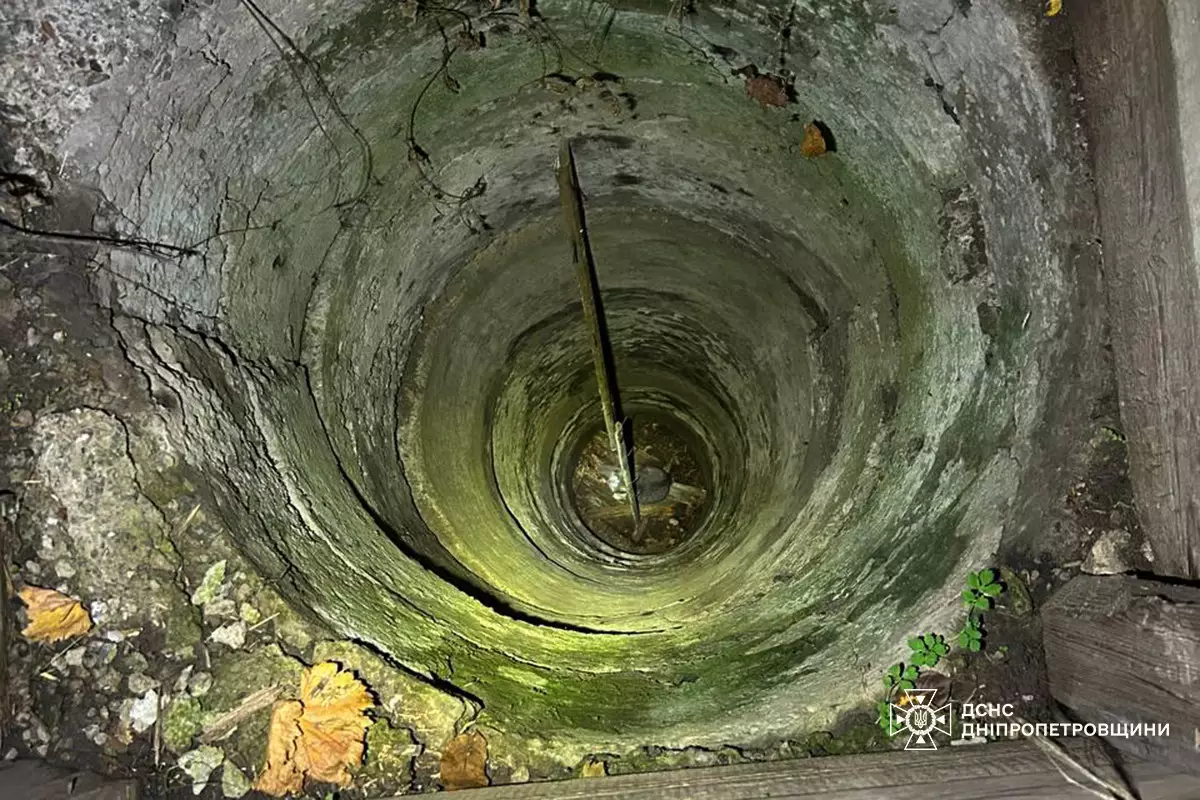 У Дніпровському районі рятувальники врятували кота, який упав у дев’ятиметровий колодязь - 9.11.2025