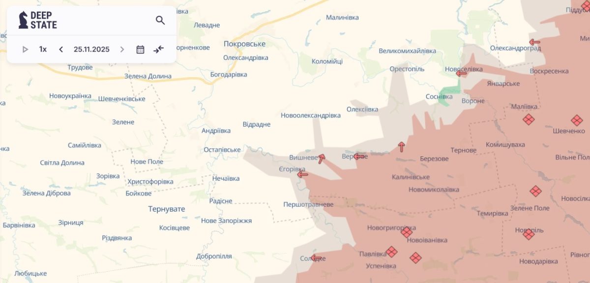 Наступ ворога на Дніпропетровщині 26 11 2025