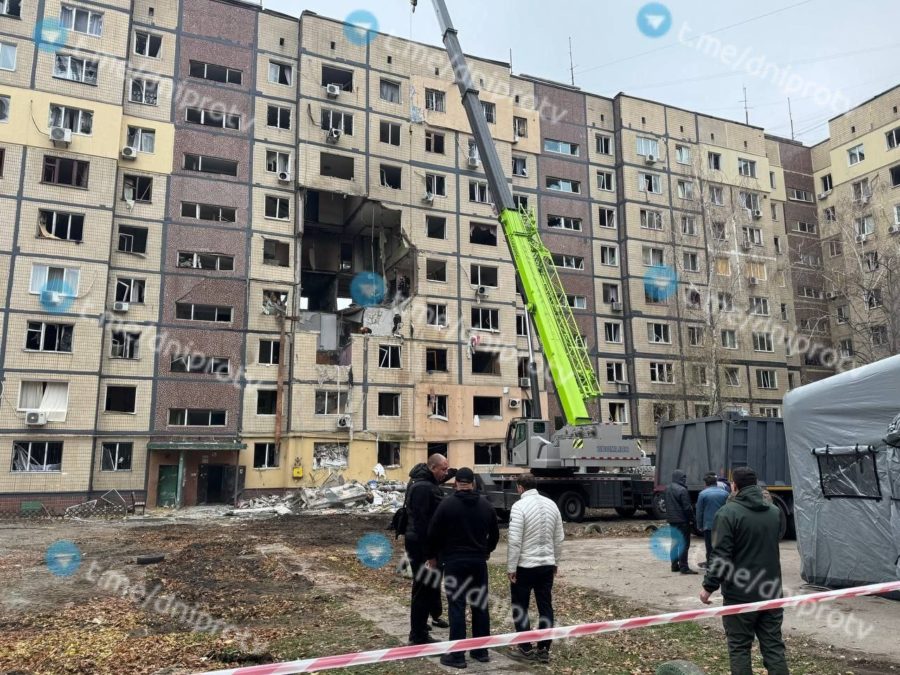 3 загиблих через масовну атаку на Дніпро 8.11.2025