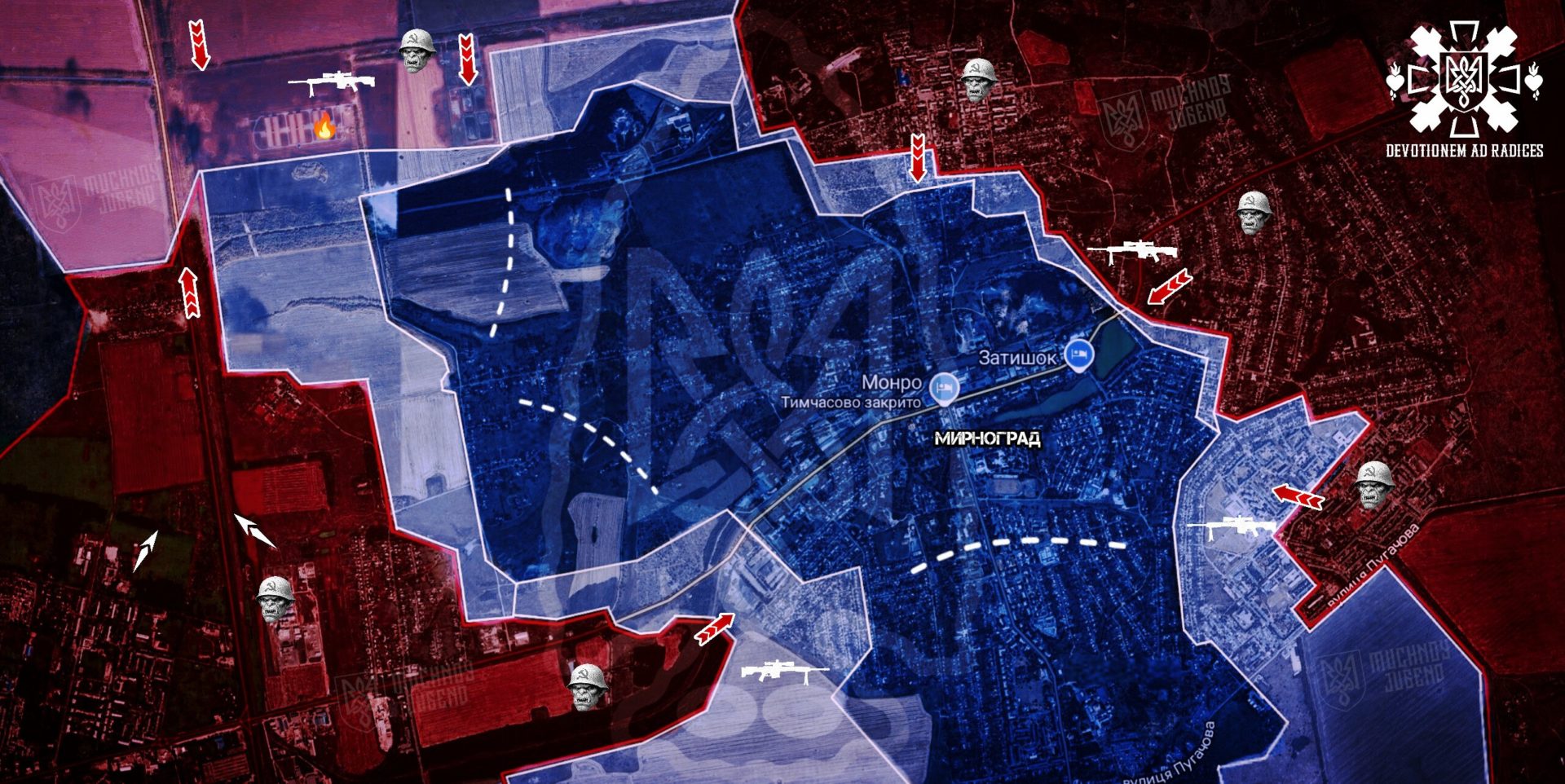 Бої у Мирнограді: ворог посилює тиск, ситуація критична - 03.12.2025