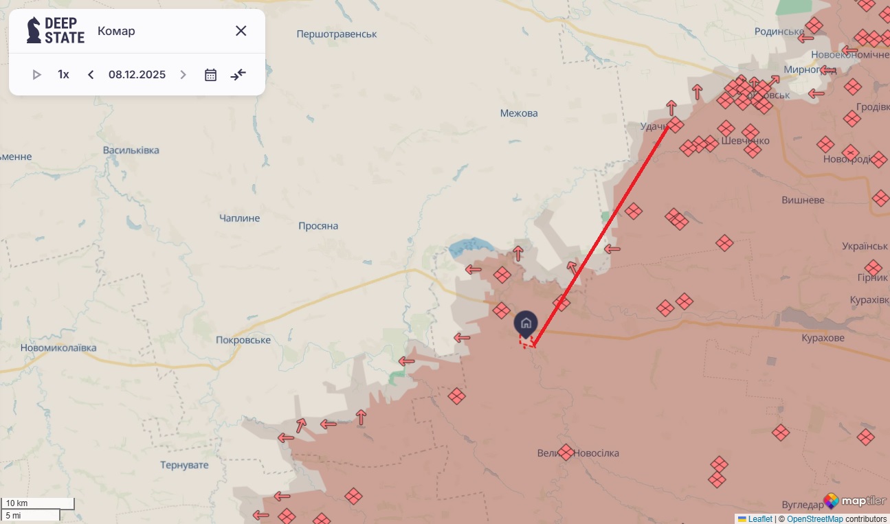 Ситуація на лінії бойового зіткнення на Дніпропетровщині — плюс-мінус стабільна