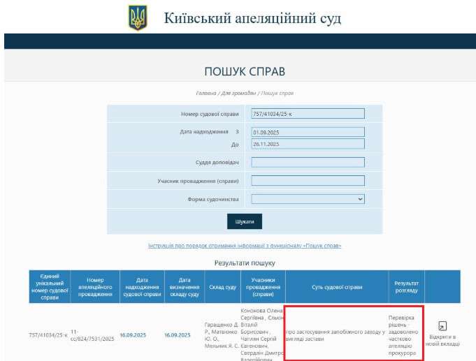 Справа депутата Свердліна: суд не оприлюднює переглянуте рішення щодо застави