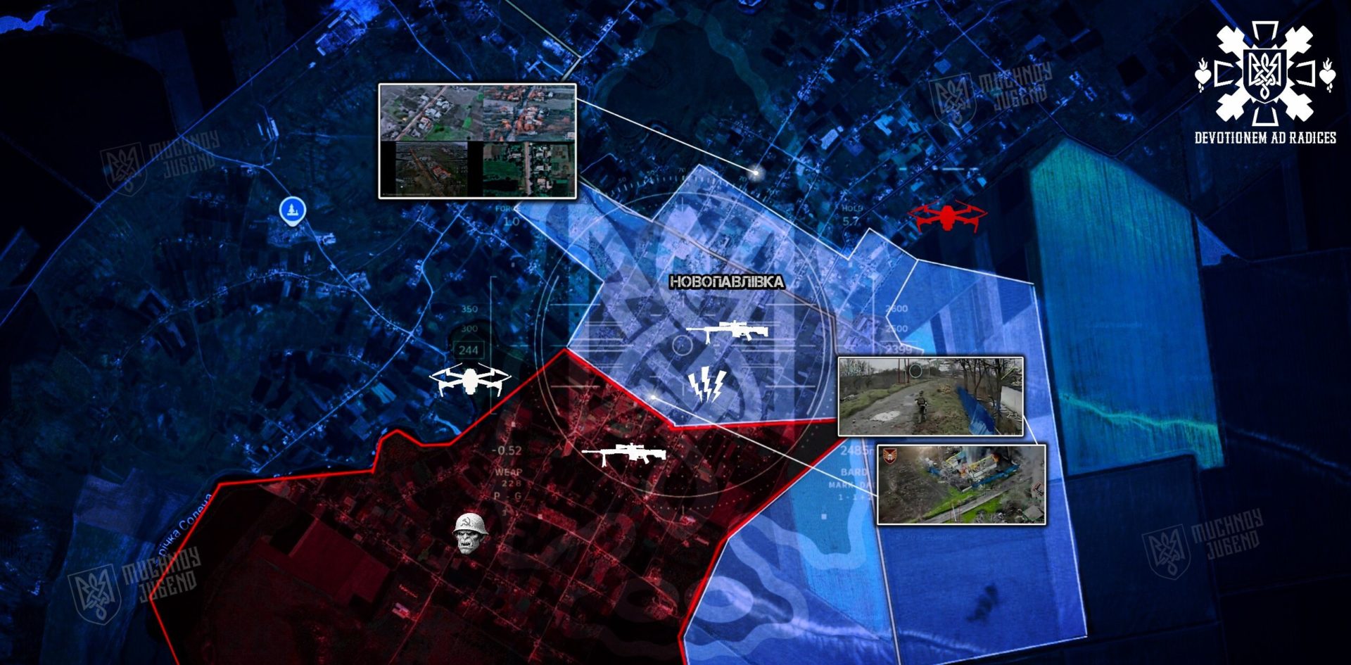 На Новопавлівському напрямку село перетворилося на арену жорсткого дронового бою - 12.12.2025