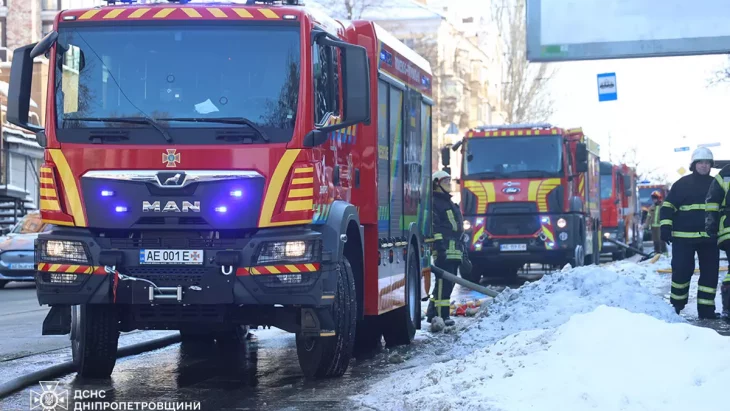 гасіння пожежі у приміщенні ресторану в Дніпрі