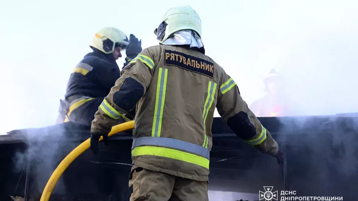 гасіння пожежі у приміщенні ресторану в Дніпрі