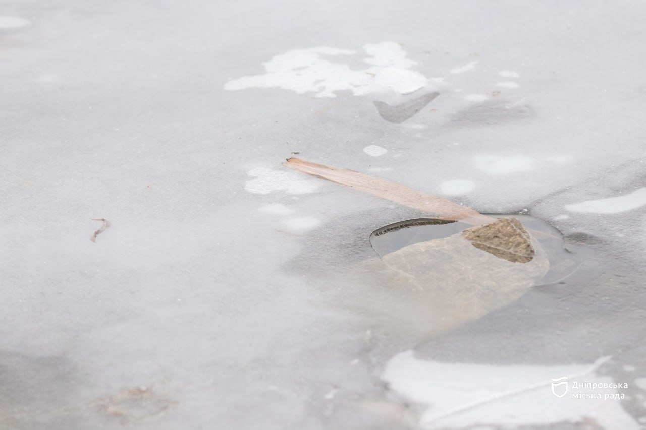 У Дніпрі рятувальники закликали утриматись від ловлі риби через надто тонкий лід - 7.01.2026