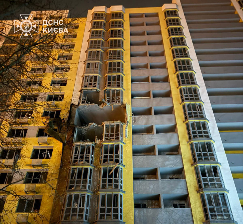 Наслідки атаки рф в Києві - 24.01.2026