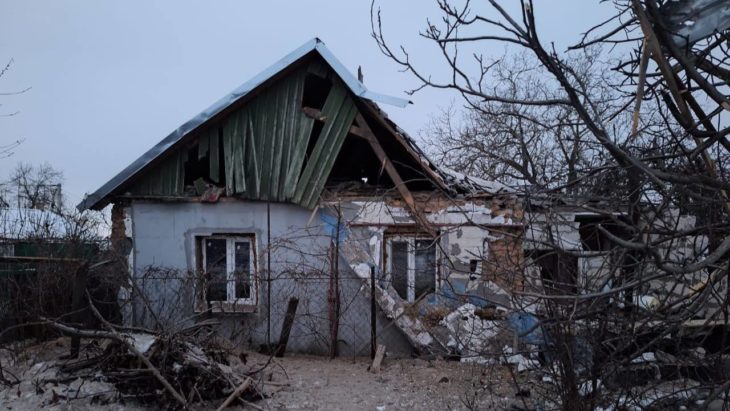 Наслідки обстрілу приватних будинків у Дніпропетровській області