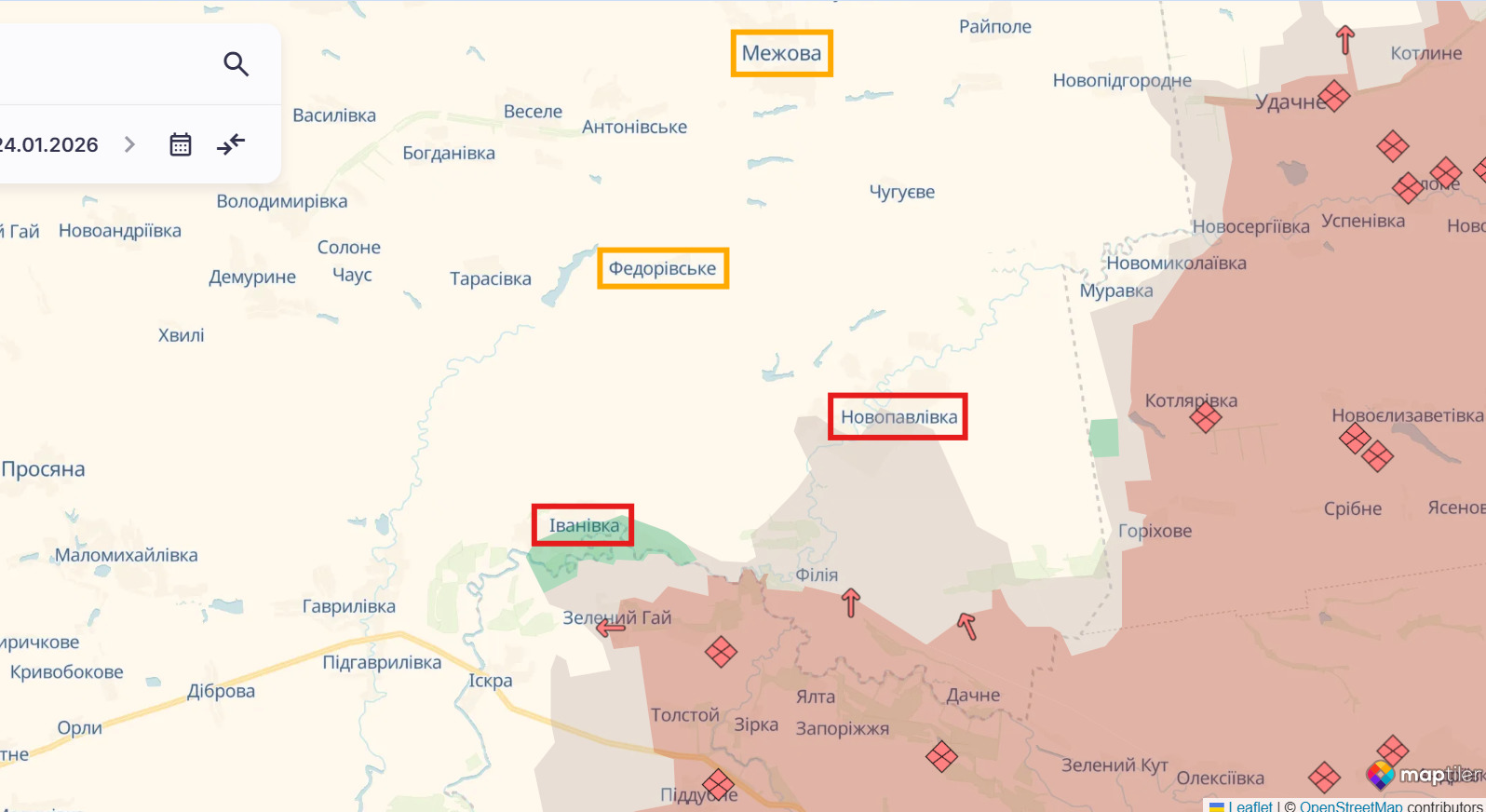 На Новопавлівському напрямку (Дніпропетровщина) ворог обережно розширює зону контролю