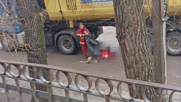 Місце смертельної ДТП з вантажівкою в Індустріальному районі Дніпра