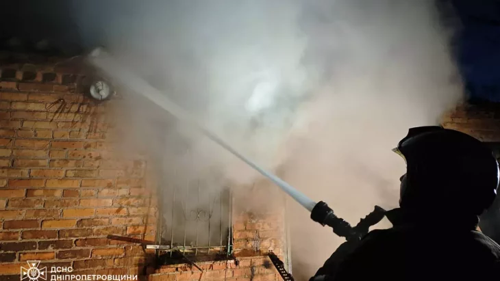 Пожежа приватного будинку у Кривому Розі