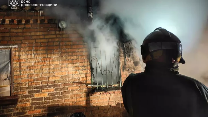 Пожежа приватного будинку у Кривому Розі