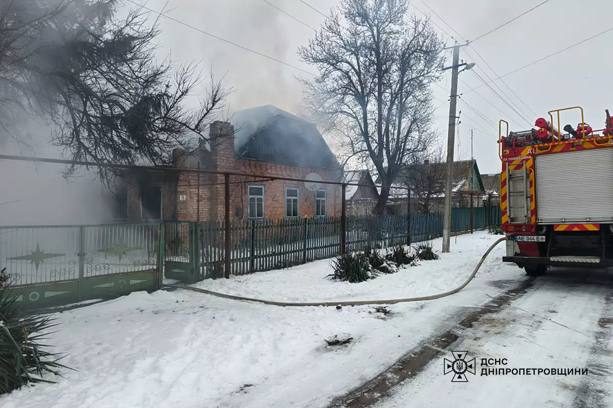 Пожежа в Нікопольському районі: у згорілому будинку загинув чоловік - 24.01.2026
