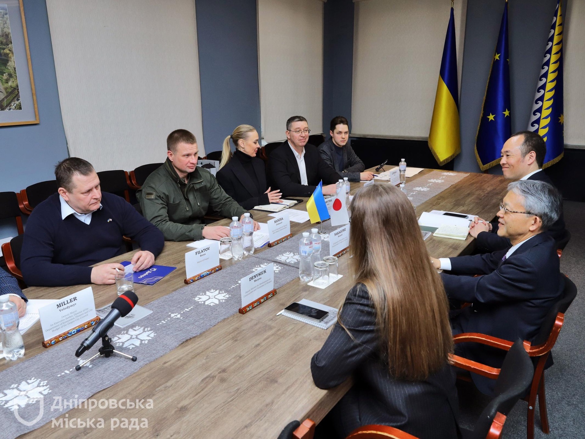 Підтримка людей та поглиблення співпраці. Керівник ДніпроОВА Ганжа та мер Філатов зустрілися з послом Японії Масаші Накаґоме