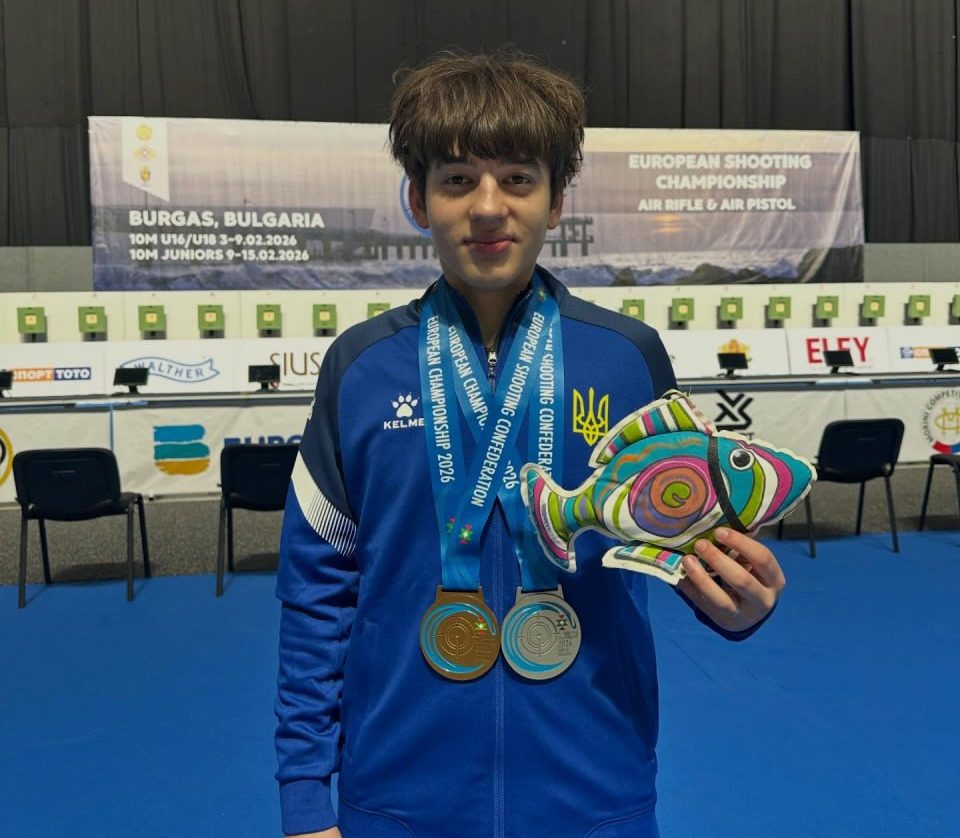 Стрілець із Дніпра Данило Данаєв виборов чотири медалі чемпіонату Європи U18