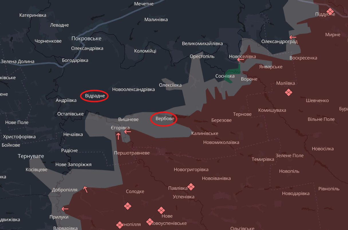 Бої за Відрадне на Дніпропетровщині та тиск на флангах: ситуація на трьох напрямках фронту