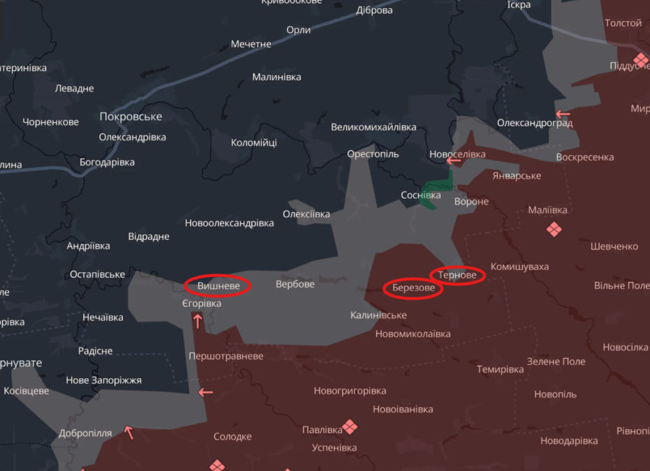 Олександрівський напрямок на Дніпропетровщині: наступ триває в умовах жорсткого протистояння