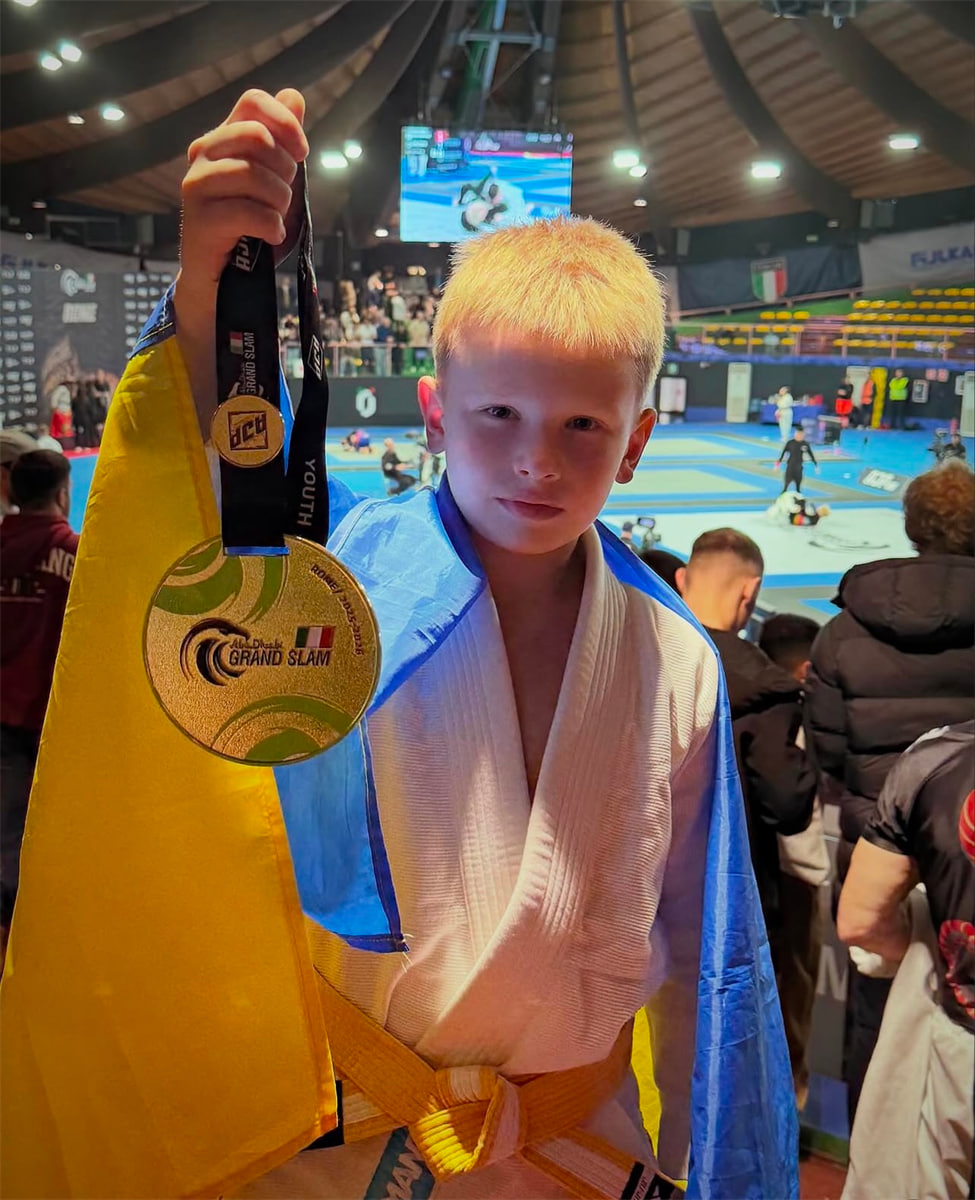 Дніпрянин Єлісєй Єгоров здобув золото на Міжнародних змаганнях з джіу-джитсу «AJP Grand Slam Jiu-Jitsu World Tour 2025-2026 - Rome - Youth» - 23.02.2026
