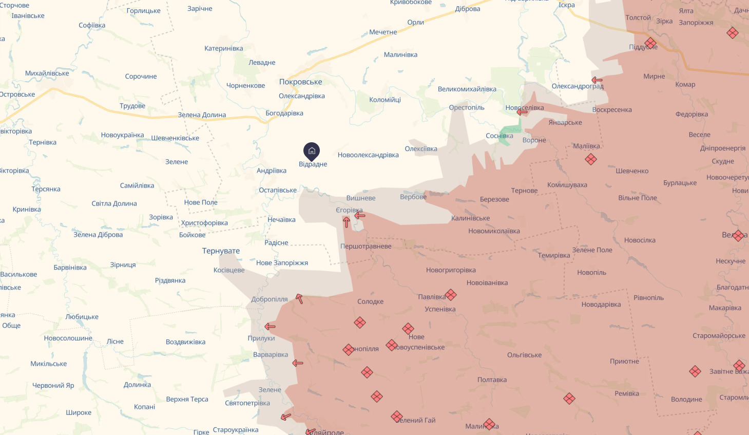 Відрадне на Дніпропетровщині, ймовірно, перейшло під контроль ЗСУ - 17.02.2026