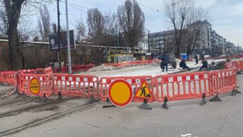 У Дніпрі комплексно ремонтують трамвайні колії на перетині проспекту Богдана Хмельницького та вулиці Чорних Запорожців - 27.03.2026