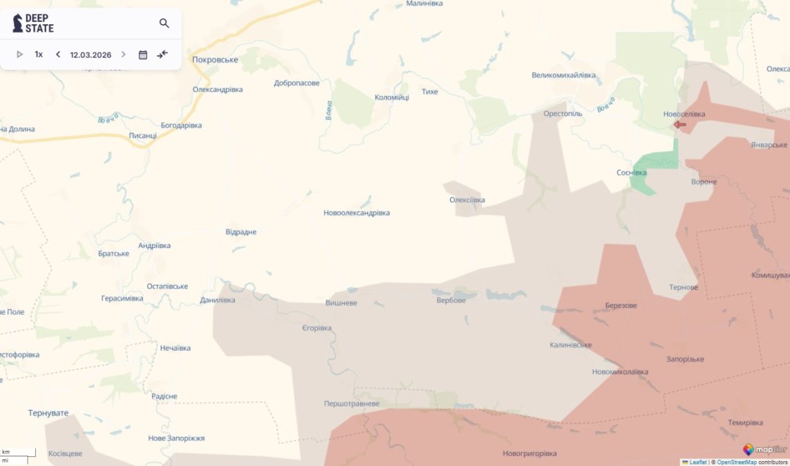 Бої на Олександрівському напрямку Дніпропетровщини - 13.03.2026