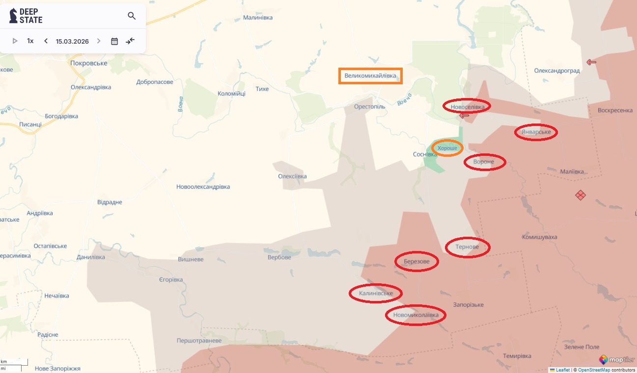 По Великомихайлівському плацдарму на Дніпропетровщині є позитивна динаміка