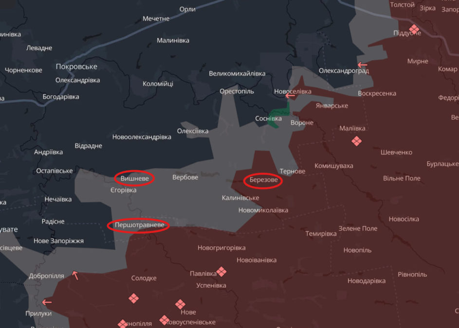 На Олександрівському напрямку (Дніпропетровщина) ЗСУ намагаються стабілізувати лінію фронту та відкотити противника