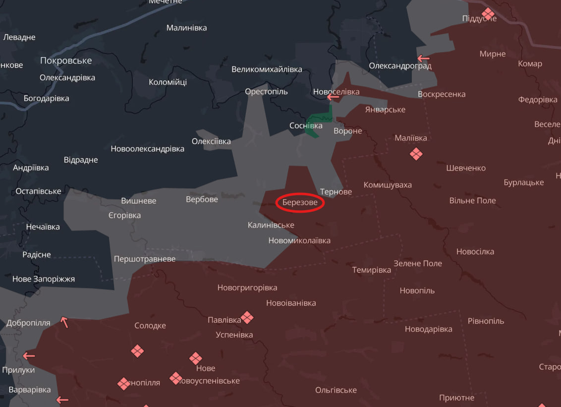 Бої за Березове на Дніпропетровщині та вуличні бої у Гришиному: що відбувається на Олександрівському та Покровському напрямках