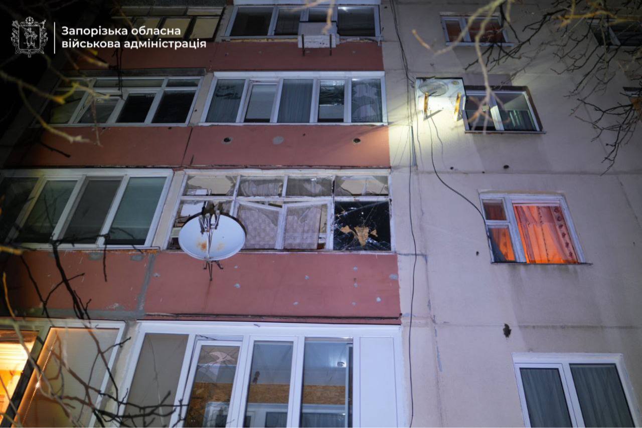 Наслідки атаки рф на Запоріжжі - 07.03.2026
