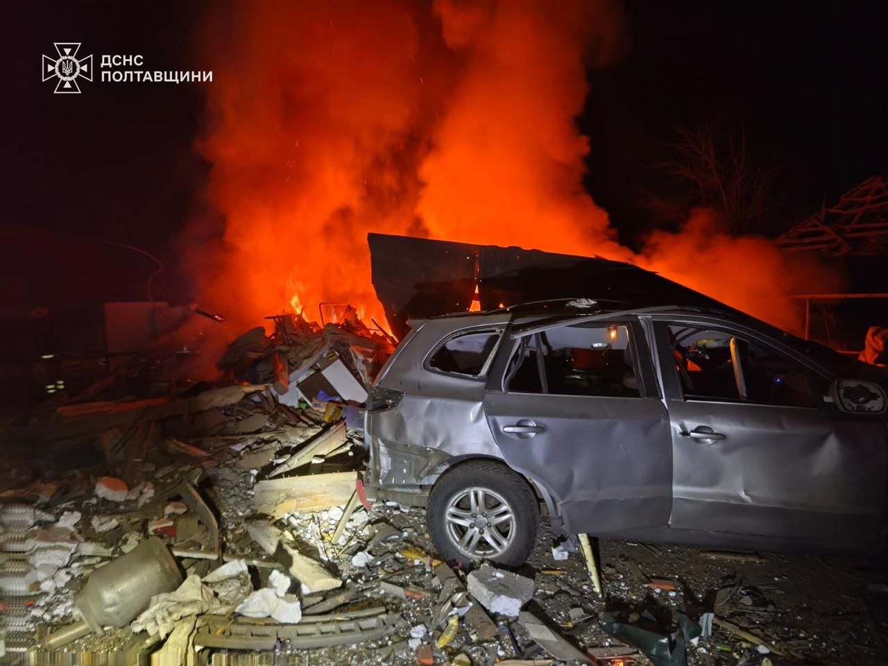 Наслідки обстрілів рф на Полтавщині - 25.03.2026