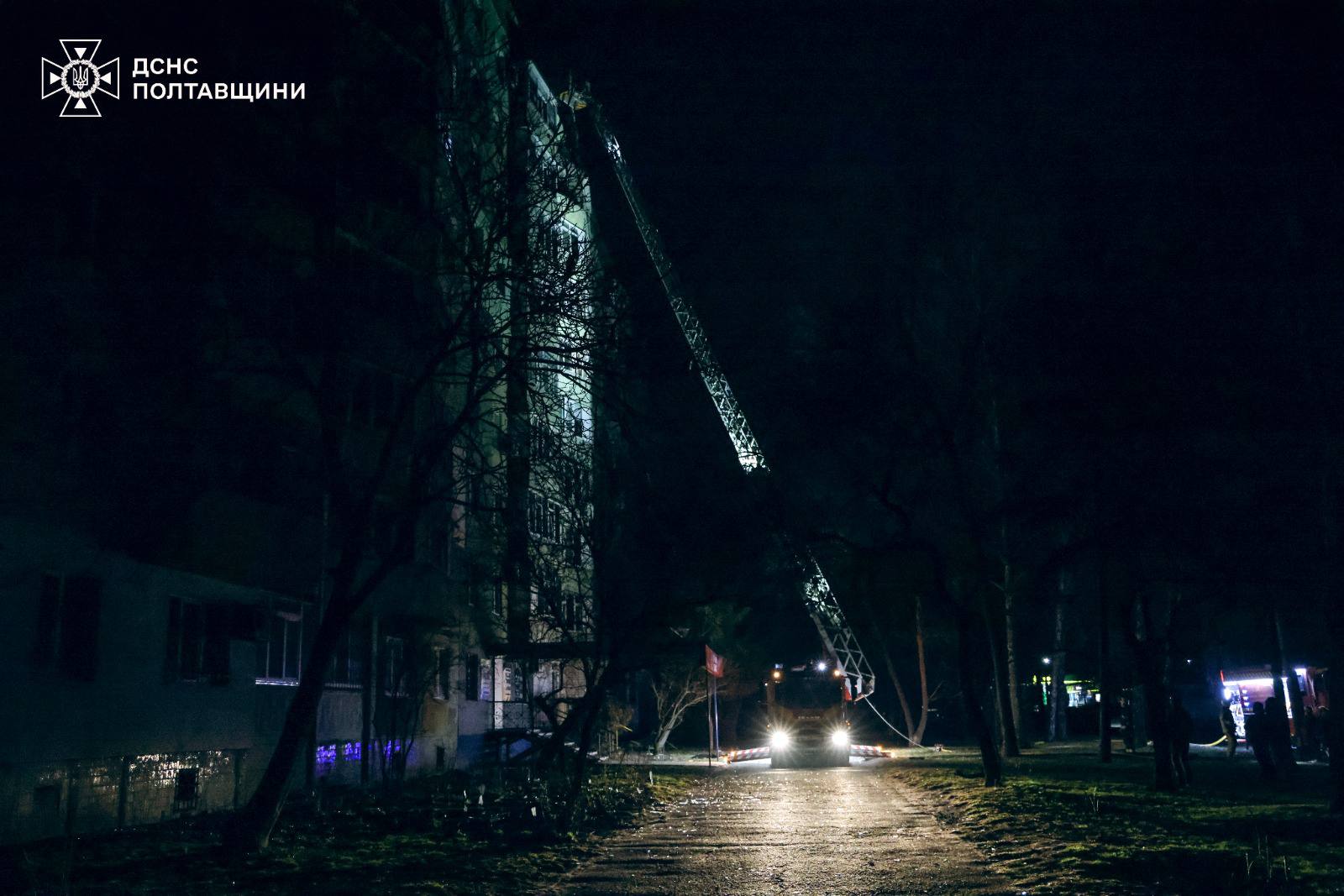 Наслідки обстрілу рф в Полтаві