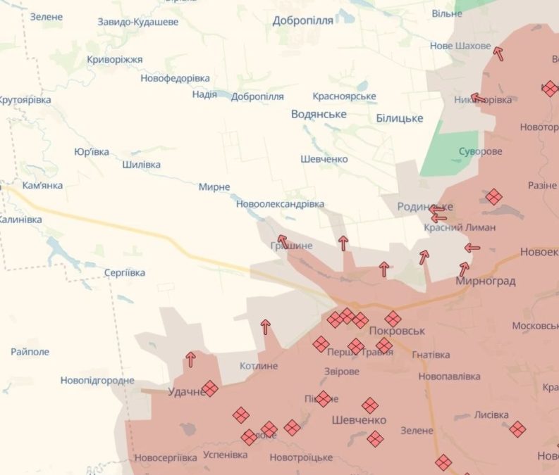 Покровський напрямок: по Гришиному ситуація різко ускладнилася - 23.03.2026 Покровський напрямок: по Гришиному ситуація різко ускладнилася - 23.03.2026