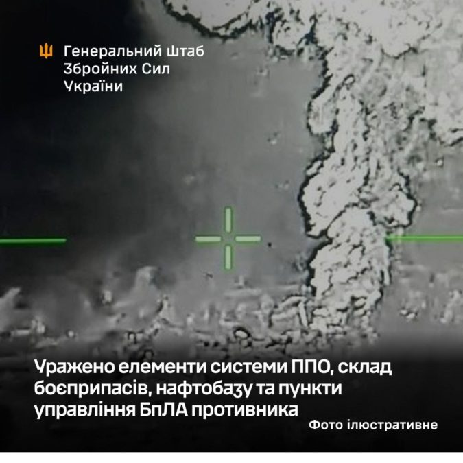 Сили оборони завдали серії ударів по ППО, складах боєприпасів та нафтобазі ворога - 29.04.2026