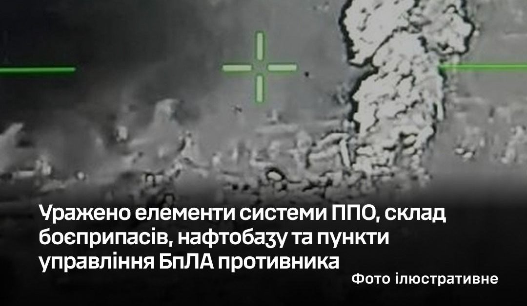 Сили оборони завдали серії ударів по ППО, складах боєприпасів та нафтобазі ворога - 29.04.2026