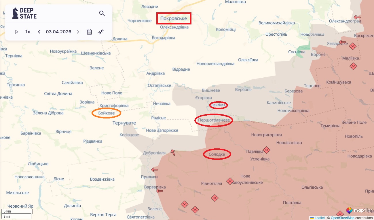 По Олександрівському рубежу на Дніпропетровщині ситуація напружена: кожен метр дається через вогонь