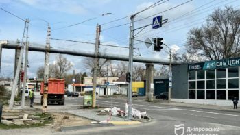 Новий світлофор на перехресті вул. Вітчизняної та Калинової у Дніпрі - 03.04.2026